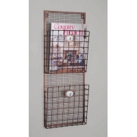Country new Copper metal wall magazine rack / nice   401552497837